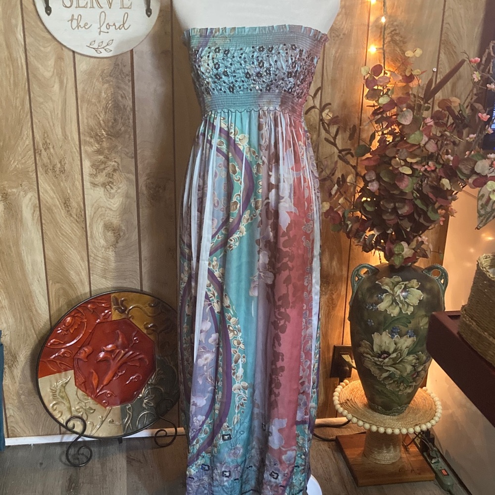 Lapis Light Blue Ruffled Top
